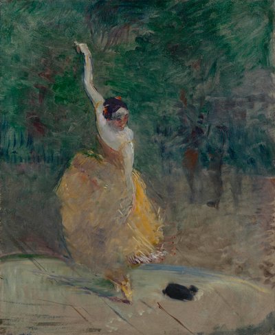 スペインのダンサー、1883～1885年。 作： Henri Toulouse Lautrec de