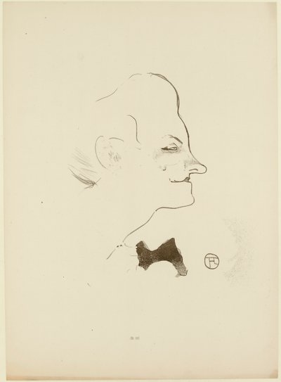 イヴェット・ギルバート、1893年。 作： Henri Toulouse Lautrec de