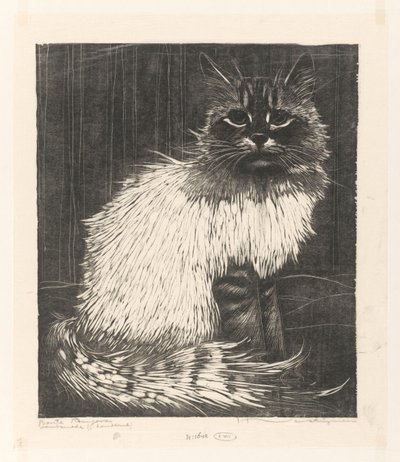 Bonte Angora (オブジェクトの元のタイトル) 作： Henri Verstijnen (signed by artist)