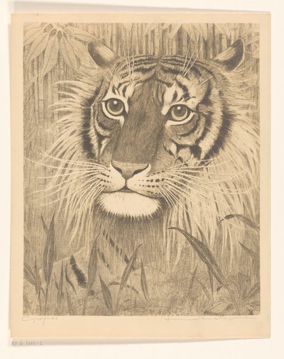 虎の頭 作： Henri Verstijnen (signed by artist)
