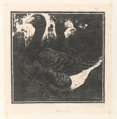 トゥールーズガンゼン（オブジェの原題） 作： Henri Verstijnen (signed by artist)