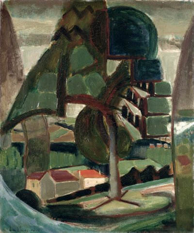 ムロン・ハルドリクールの風景 作： Henri Victor Gabriel Le Fauconnier