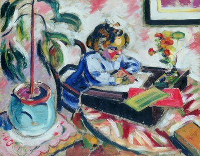 小さな女子高生 作： Henri Victor Gabriel Le Fauconnier