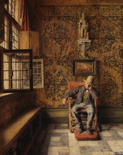 椅子の男 作： Henri de Braekeleer