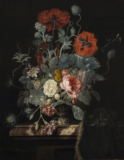 花の静物、1665 作： Henri de Fromantiou