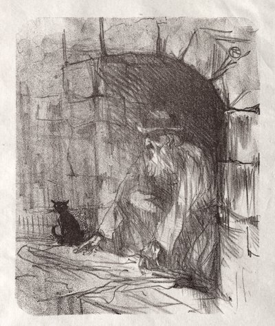 シナイ山麓：クラクフのバックショップ 作： Henri de Toulouse-Lautrec