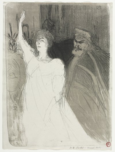王子様の牧歌、クララ・ウォード 作： Henri de Toulouse-Lautrec