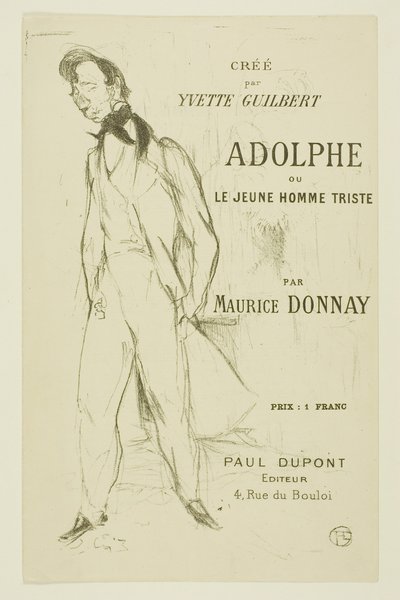 アドルフ ― 悲しい若者 作： Henri de Toulouse-Lautrec