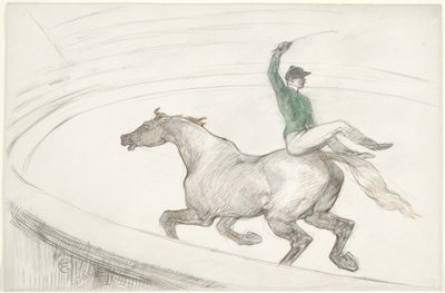 サーカスで：ジョッキー（Auサーク：ジョッキー） 作： Henri de Toulouse Lautrec