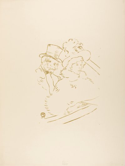 コンサートで 作： Henri de Toulouse-Lautrec