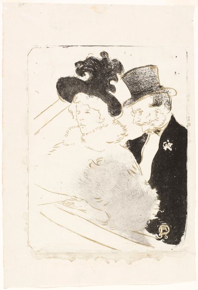 コンサートで 作： Henri de Toulouse-Lautrec