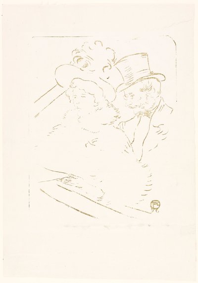 コンサートで 作： Henri de Toulouse-Lautrec