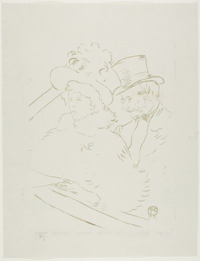 コンサートで 作： Henri de Toulouse-Lautrec