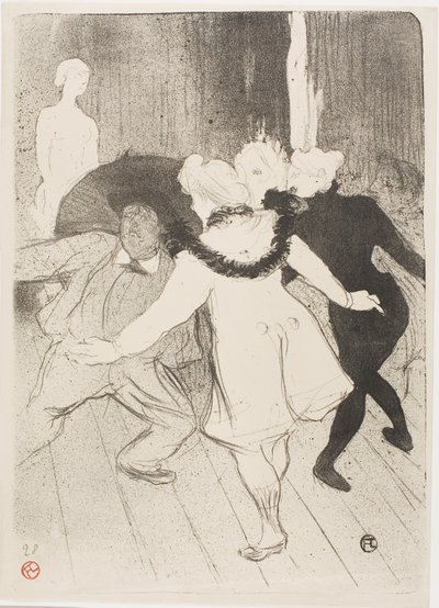 フォリー・ベルジェールにて: ムッシュー・プリュドームの謙虚さ 作： Henri de Toulouse-Lautrec