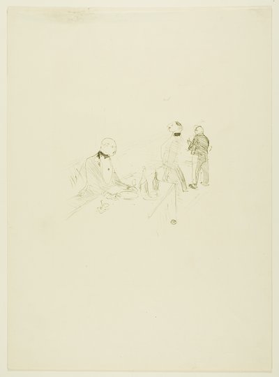 メゾンドールにて 作： Henri de Toulouse-Lautrec