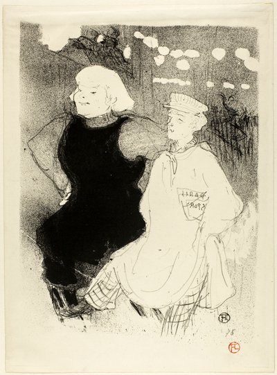 ムーランルージュで：仏露同盟 作： Henri de Toulouse-Lautrec