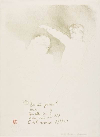 品種で: マドモアゼル レンダーとブラッスール 作： Henri de Toulouse-Lautrec