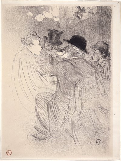 No Moulin Rouge: Um Rude! Um verdadeiro rude! (No Moulin Rouge - A Rude! A True Rude!) 1893 (litografia) 作： Henri de Toulouse Lautrec
