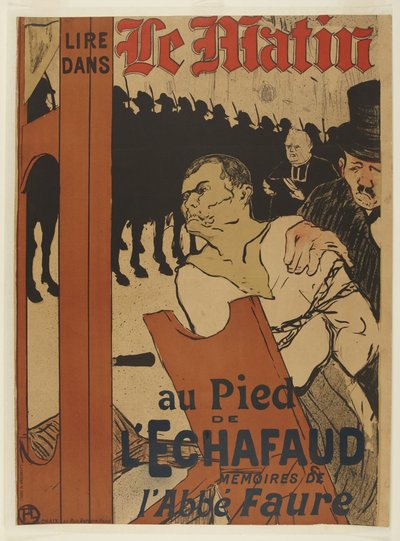 断頭台のふもとで 作： Henri de Toulouse-Lautrec