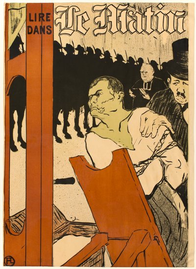 足場の下で 作： Henri de Toulouse-Lautrec