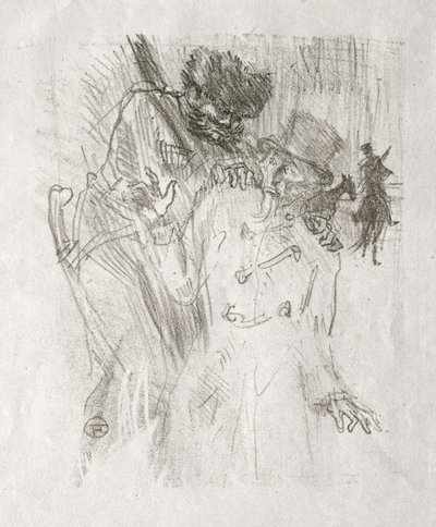 シナイ半島のふもとで: シュロメ フスの逮捕 作： Henri de Toulouse-Lautrec
