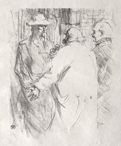 シナイ半島のふもと：クレマンソーからバスクまで 作： Henri de Toulouse-Lautrec