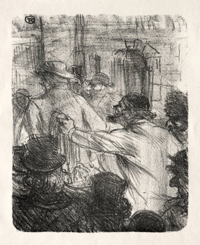 シナイ半島のふもと: 織物会館、クラクフ 作： Henri de Toulouse-Lautrec