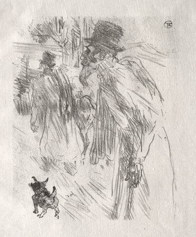 シナイのふもと：ポーランドのユダヤ人、カールズバッド 作： Henri de Toulouse-Lautrec