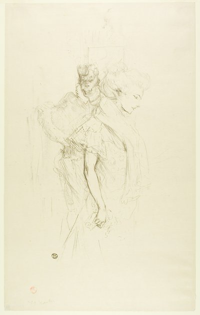 白と黒 作： Henri de Toulouse-Lautrec