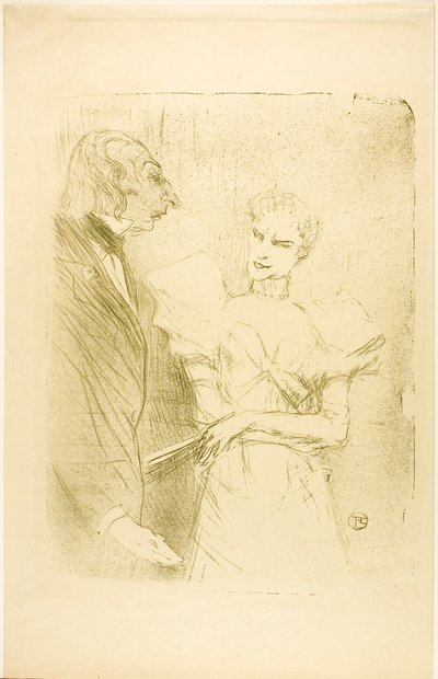 レ カボタンのブランデスとルロワール 作： Henri de Toulouse-Lautrec