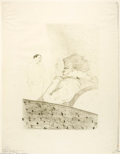 ブランデス・イン・ハー・ボックス 作： Henri de Toulouse-Lautrec