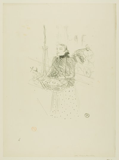 Desiré Dihau の Melodies から、My Pretty Violets を購入する 作： Henri de Toulouse-Lautrec