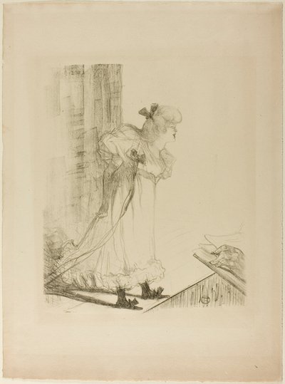 キャバレー歌手 作： Henri de Toulouse-Lautrec