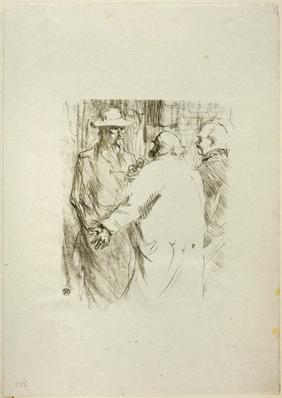 Au Pied du Sinaï より、Busk のクレマンソー 作： Henri de Toulouse-Lautrec