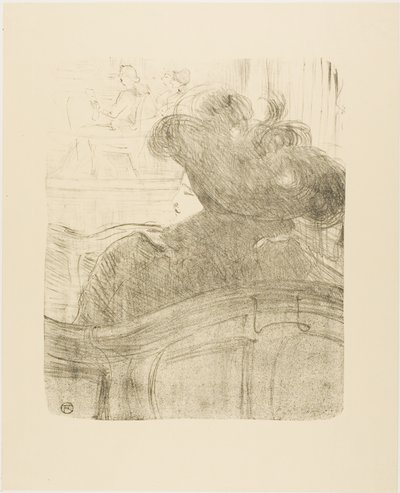 13のリトグラフよりクレオ・ド・メロード 作： Henri de Toulouse-Lautrec