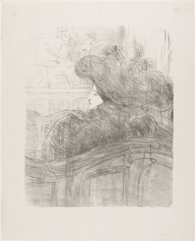 Cléo de Mérode、13 のリトグラフより 作： Henri de Toulouse-Lautrec