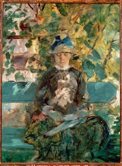 画家の母、アデル＝ゾエ・ド・トゥールーズ＝ロートレック伯爵夫人 作： Henri de Toulouse-Lautrec