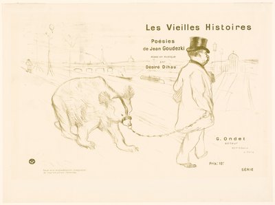 Les Vieilles Histoires の表紙と口絵 作： Henri de Toulouse-Lautrec