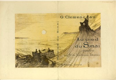 シナイのふもとの表紙 作： Henri de Toulouse-Lautrec