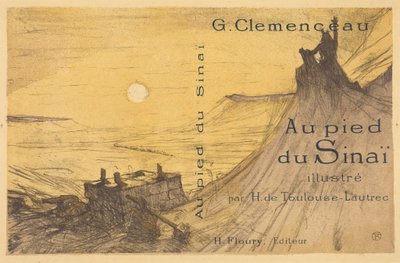 『Au pied du Sinaï』の表紙 作： Henri de Toulouse-Lautrec