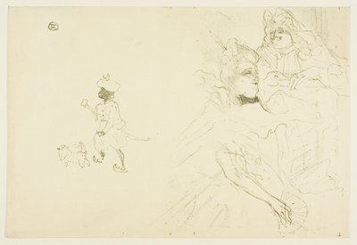 恋するニノン・ド・ランクロの例』の表紙 作： Henri de Toulouse-Lautrec