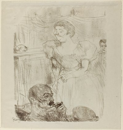 Di ti Fellow、カフェコンサートのイギリス人歌手 作： Henri de Toulouse-Lautrec