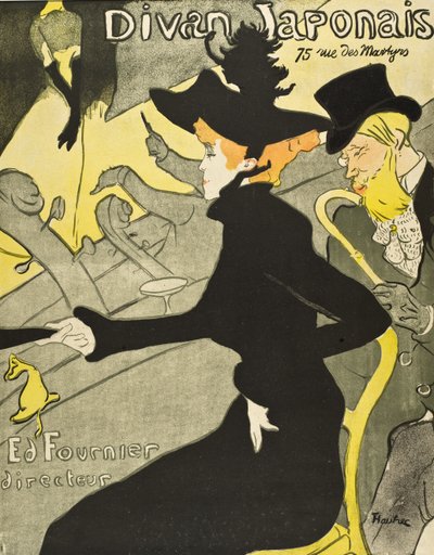 ディヴァン・ジャポネ 作： Henri de Toulouse-Lautrec