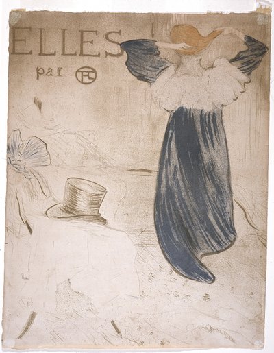 「エル」のための口絵（カラーリトグラフ） 作： Henri de Toulouse Lautrec