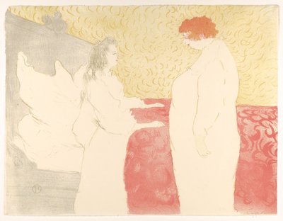 起き上がる女、『エル』より 作： Henri de Toulouse-Lautrec