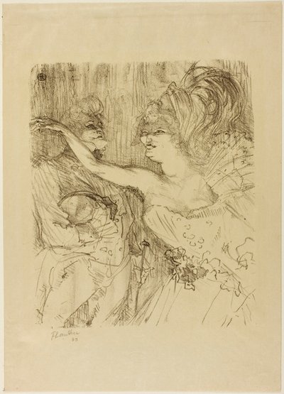 「パリ・キ・マルシェ」のガイとミーリー 作： Henri de Toulouse-Lautrec