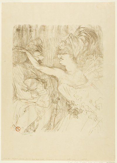 ガイとミーリー、『パリ、マルシェ』にて 作： Henri de Toulouse-Lautrec
