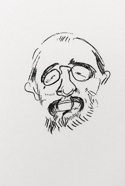 アンリ・トゥールーズ＝ロートレック。 自画像。 作： Henri de Toulouse Lautrec