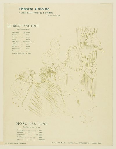  作： Henri de Toulouse-Lautrec