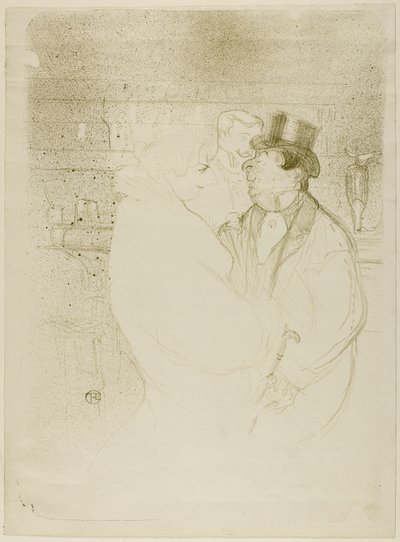 バーのアイダ・ヒース 作： Henri de Toulouse-Lautrec